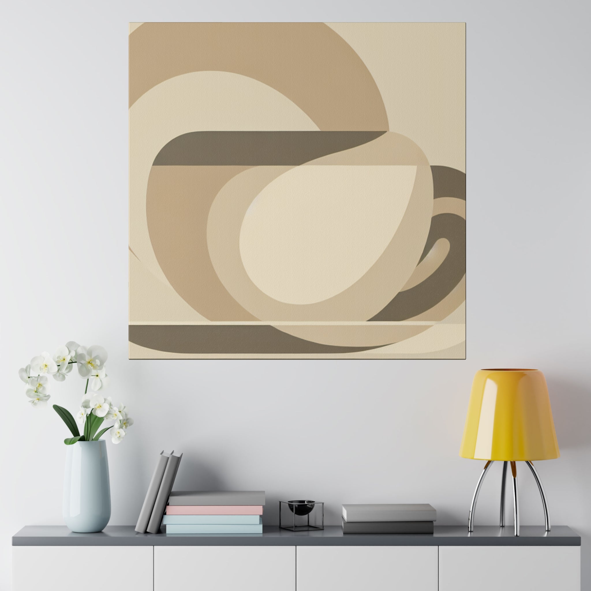 Artistic Minimal Brew Cafe Minimalist Decor Coffee Wall Art Canvas