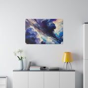 Stormy Azure Mastery Landscape Painting Canvas