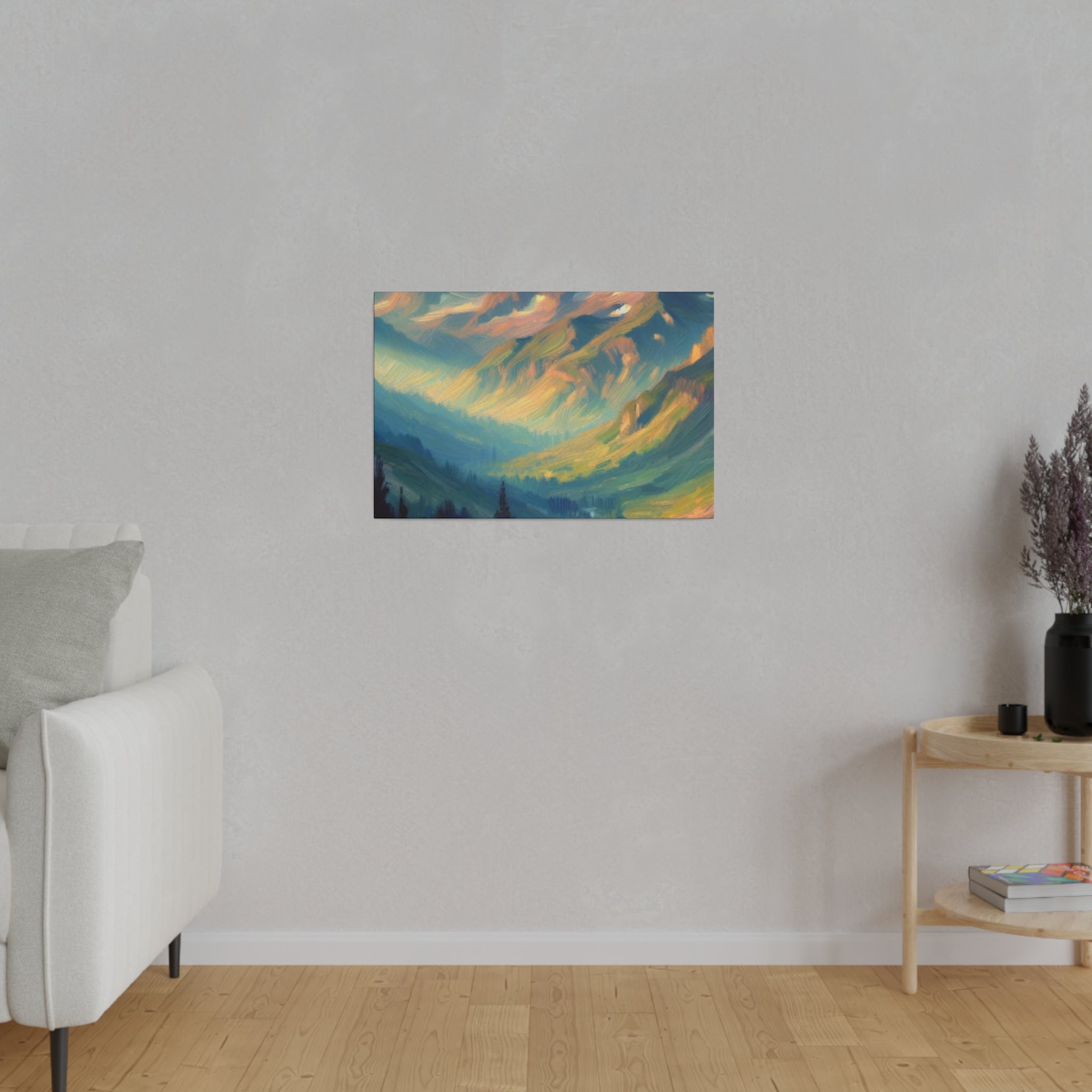 Ode to Mountain Majesty Mountain Landscape Painting Canvas