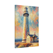 Luminated Beacon Coastal Wall Art Lighthouse Painting Canvas