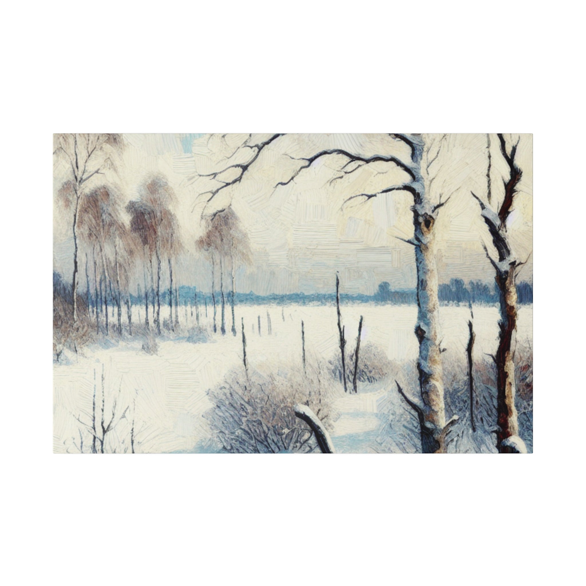 An Expressionist Snowscape Chronicle Winter Painting Canvas