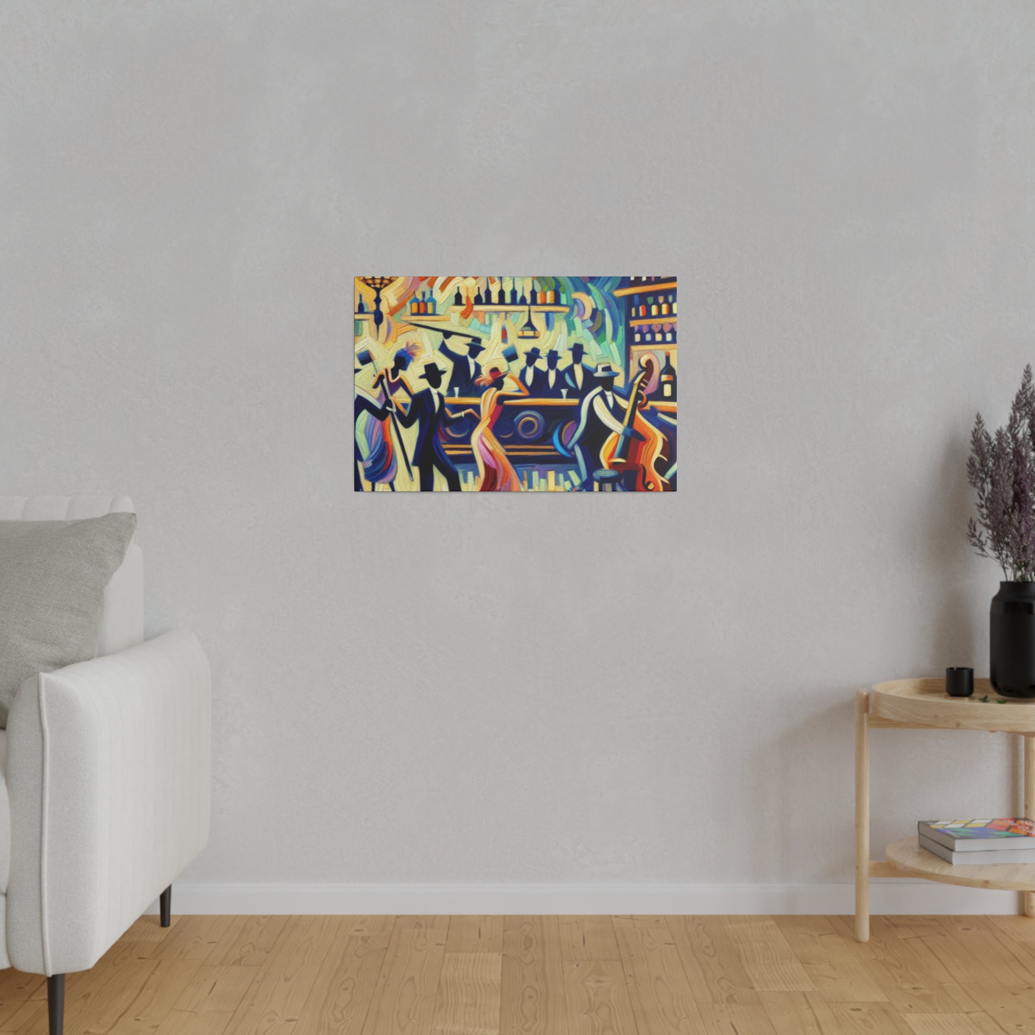 Razzle Dazzle Underground Retro Speakeasy Bar Art Canvas