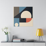 Mid Century Geometric Abstract Wall Art Canvas