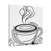 Coffee Artwork | Minimalist Coffee Cup Art | Coffee Shop Wall Art Canvas