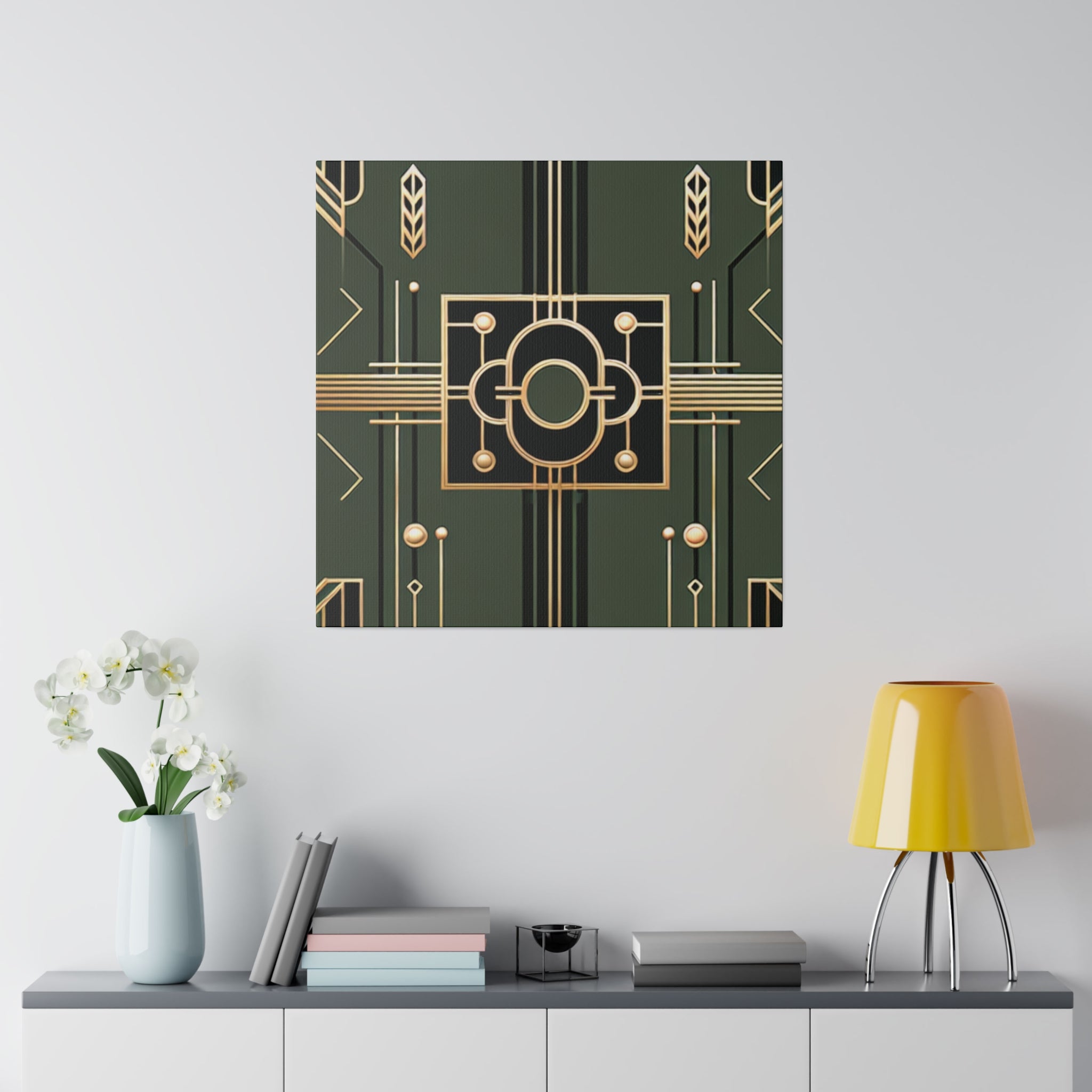 Deco Radiance Elegance Pattern Art Deco Wall Art Canvas