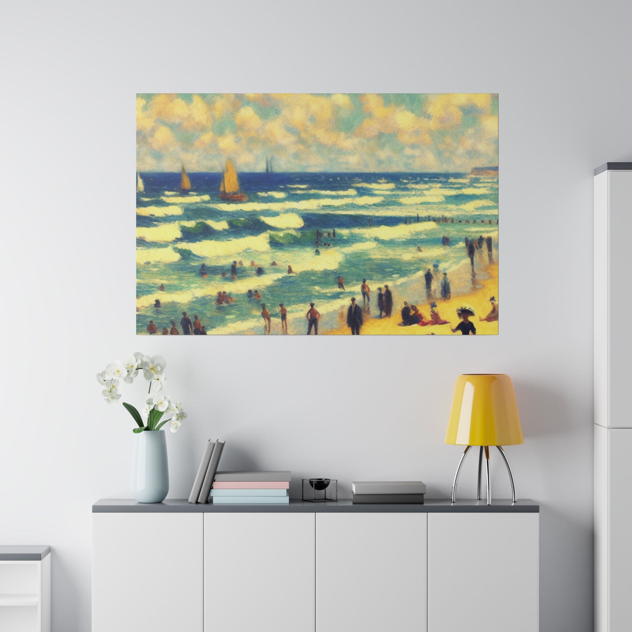 Seabreeze Reminiscence Beach Painting Canvas