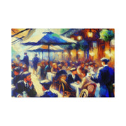 Mocha Swirl Symphony Cafe Artwork Canvas