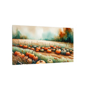 Autumn Pumpkin Patch Scene Canvas