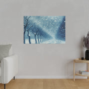 Blizzard Storm Snowscape Winter Painting Canvas