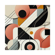 Vivid Geometry A Symphony of Shapes Geometric Painting Canvas