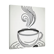 Simplicity Brew Elegance Coffee Art Canvas