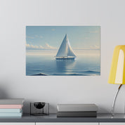 Seafarer Solitude Sailboat Painting Canvas