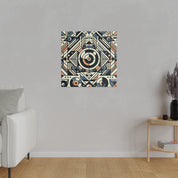 Kaleidoscopic Geometry Symphony of Shapes Geometric Painting Canvas