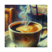 Whimsical Brew Visions Steaming Coffee Impressionist Artwork Coffee Painting Canvas