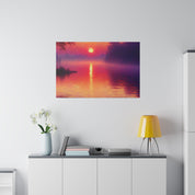 Dawn's Radiant Embrace Sunrise Painting Canvas