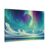 Aurora Winter Dream Northern Lights Painting Canvas