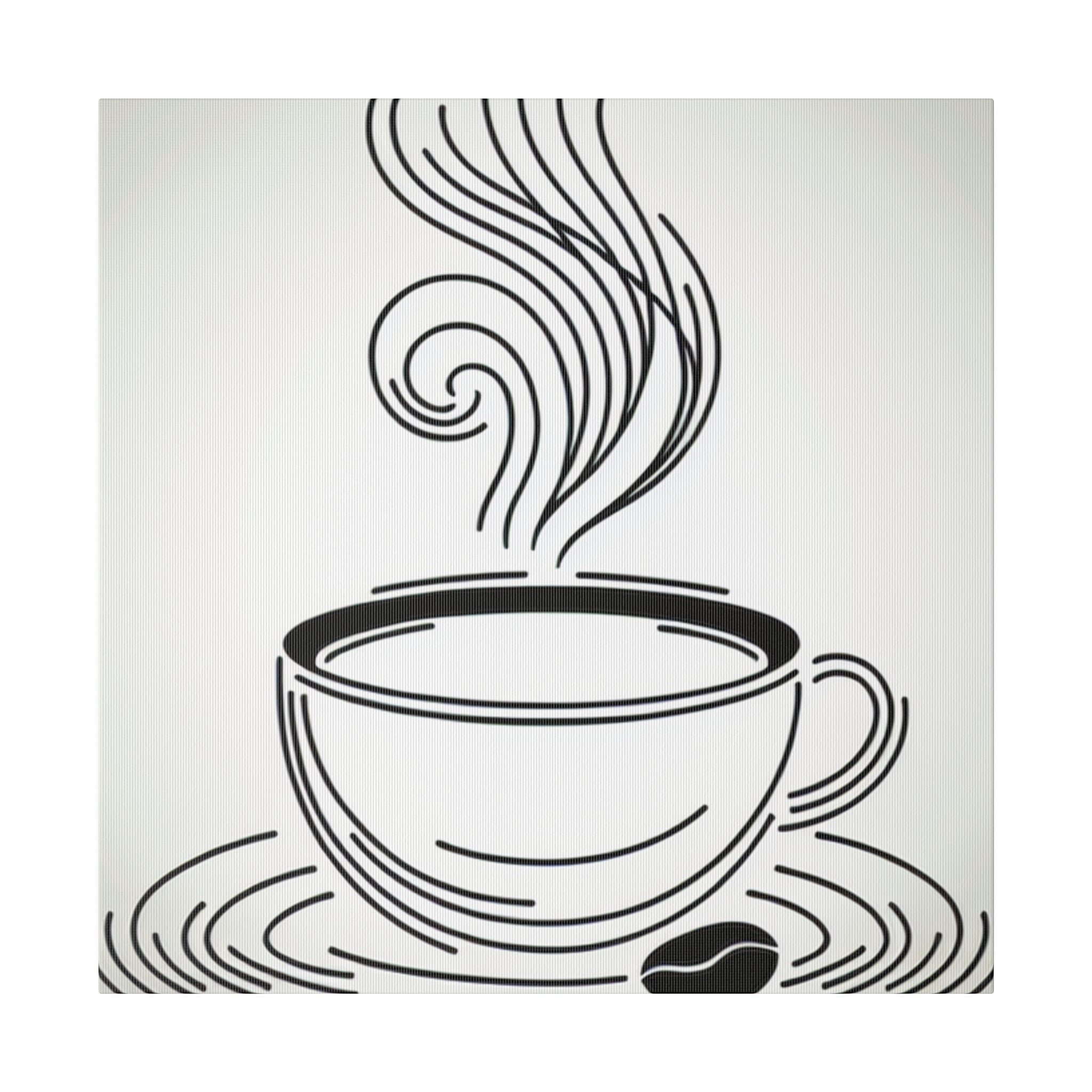 Simplicity Brew Elegance Coffee Art Canvas