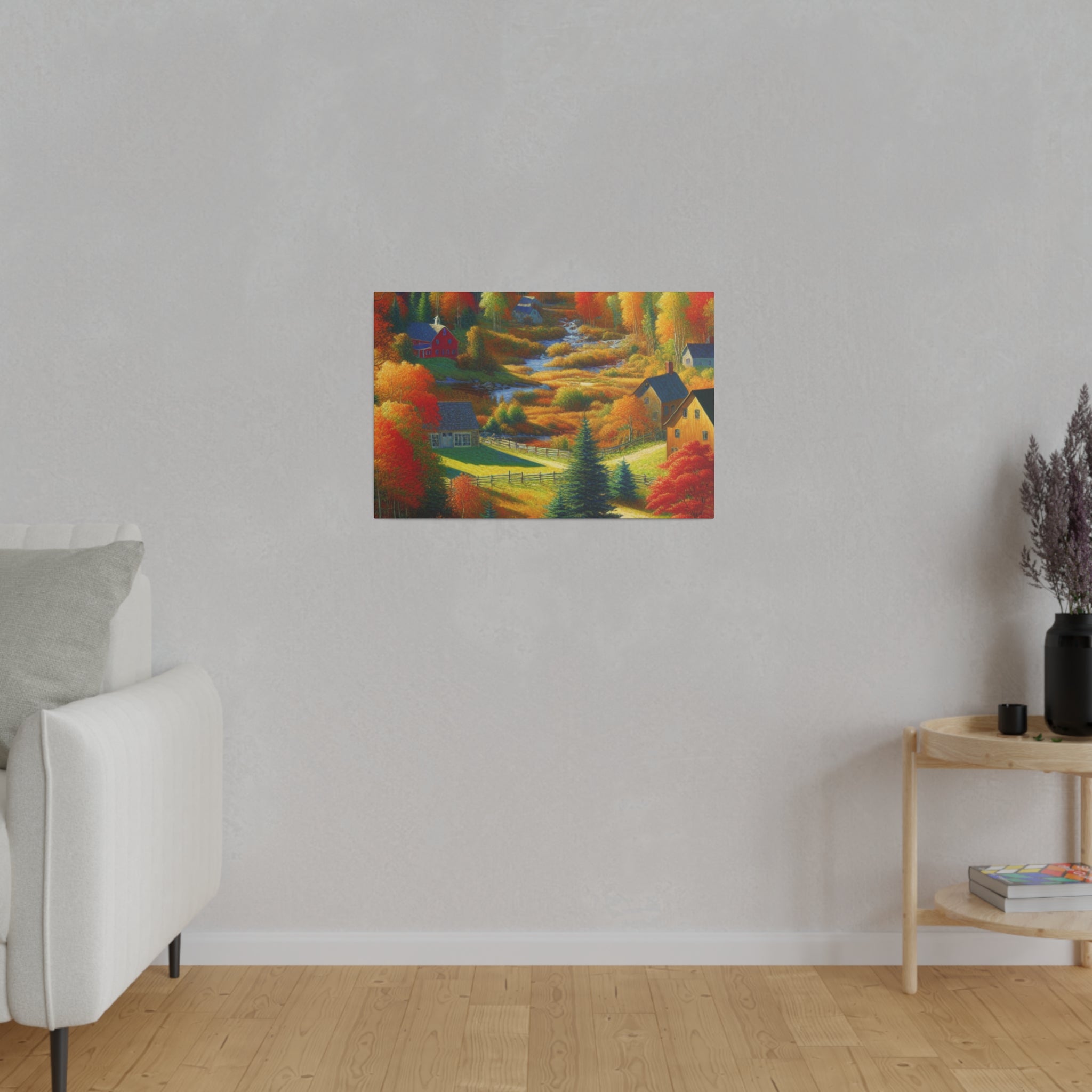 Autumn Embrace Radiance Fall Painting Canvas