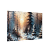 Winter Sunrise Forest Canvas