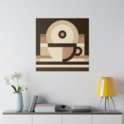 Sleek Aesthetics Coffee Canvas Coffee Wall Art Canvas