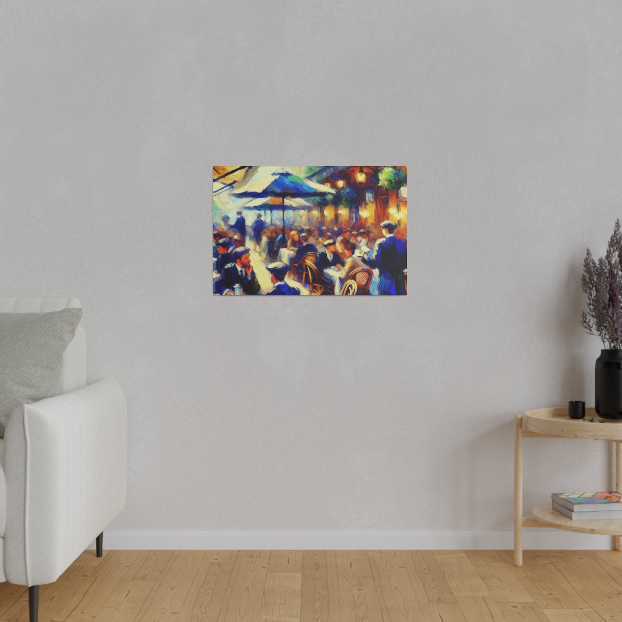 Mocha Swirl Symphony Cafe Artwork Canvas