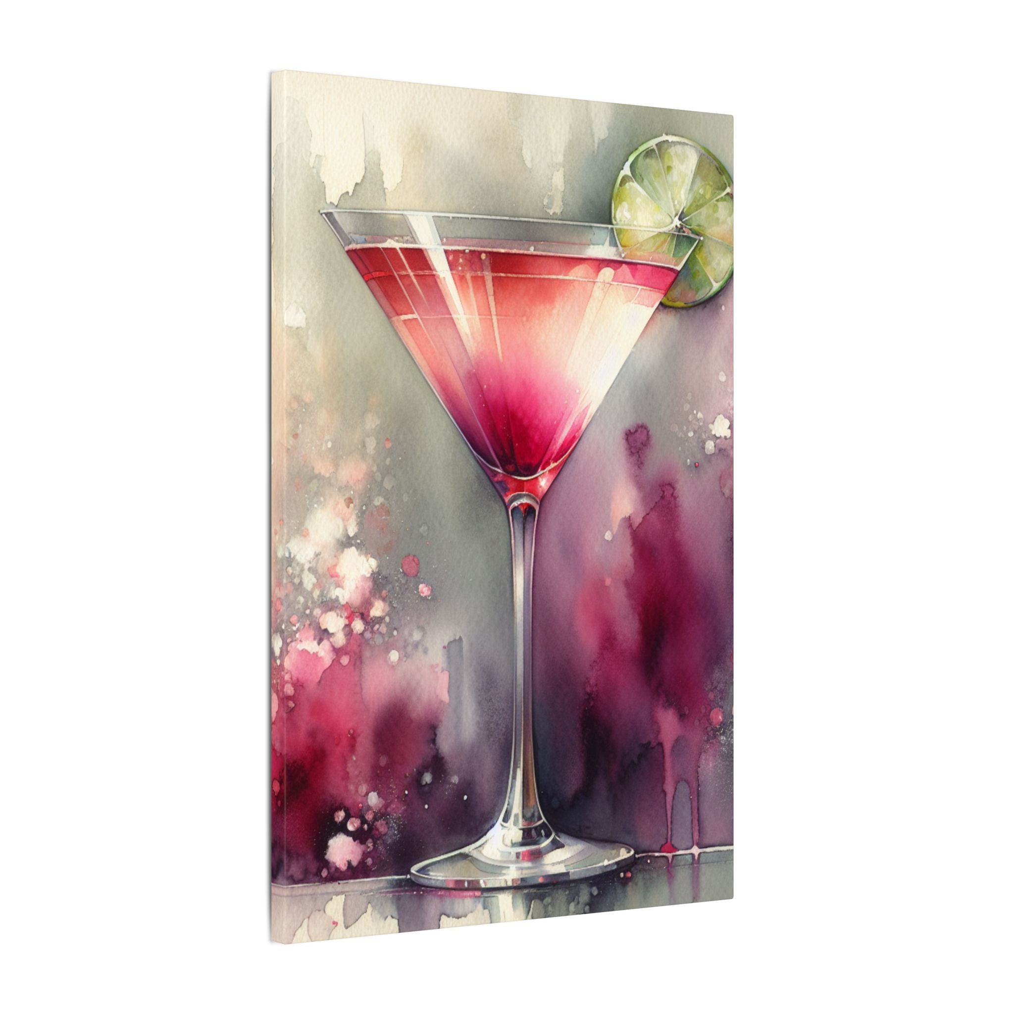 Cosmopolitan Cocktail Abstract Canvas