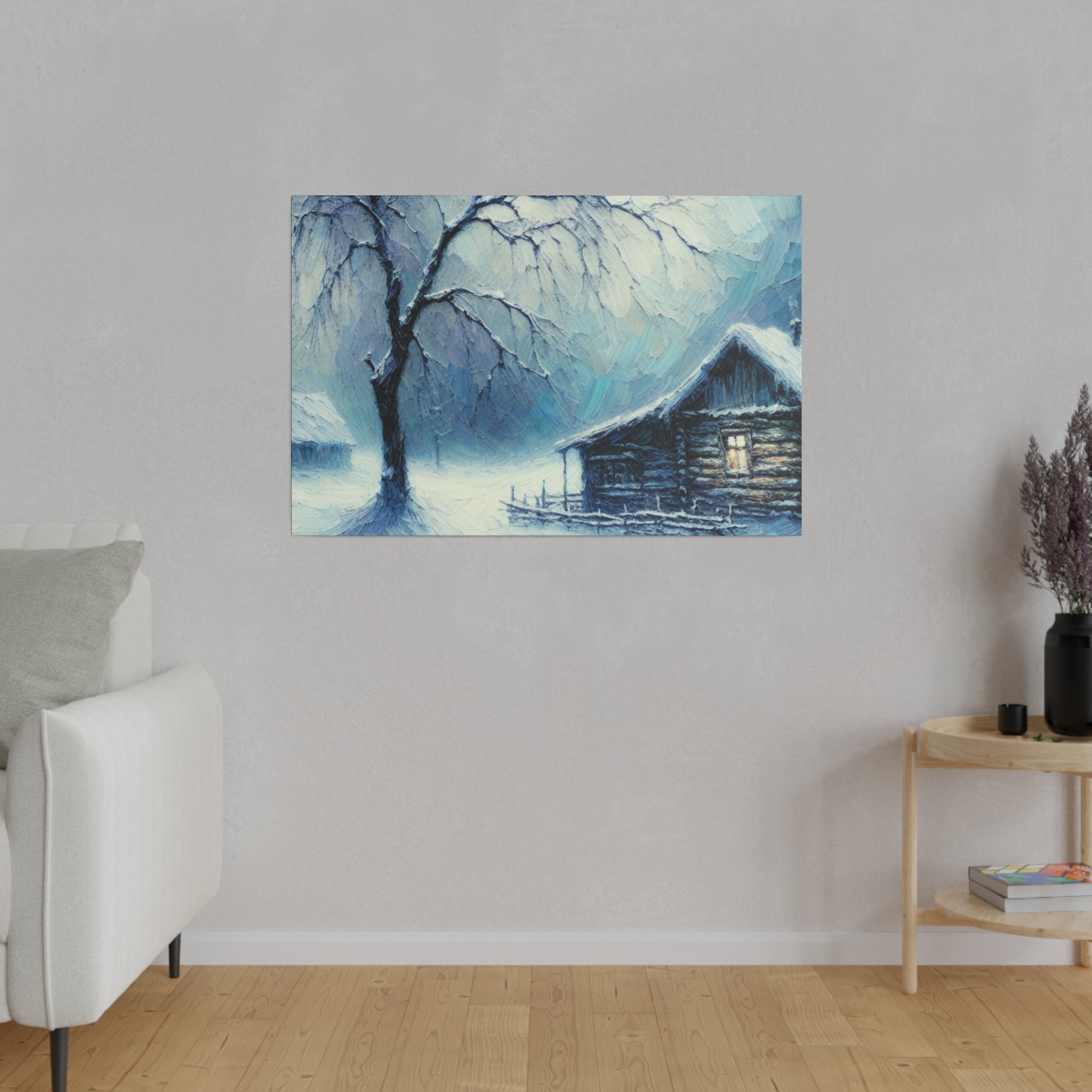 Snow Mystery of Yesteryears Winter Painting Canvas