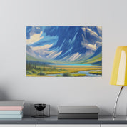 Peaks In Daylight Mountain Landscape Painting Canvas