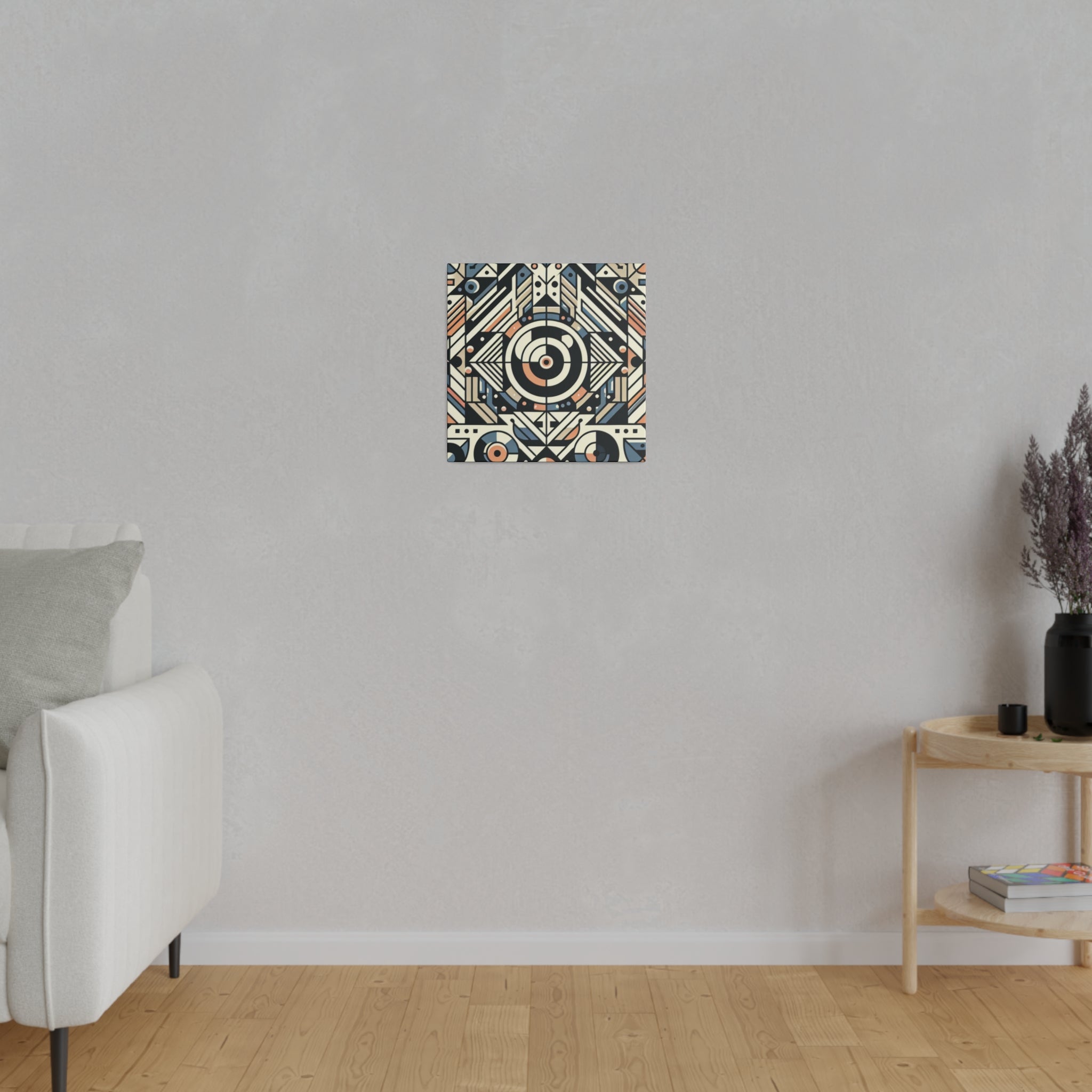 Kaleidoscopic Geometry Symphony of Shapes Geometric Painting Canvas