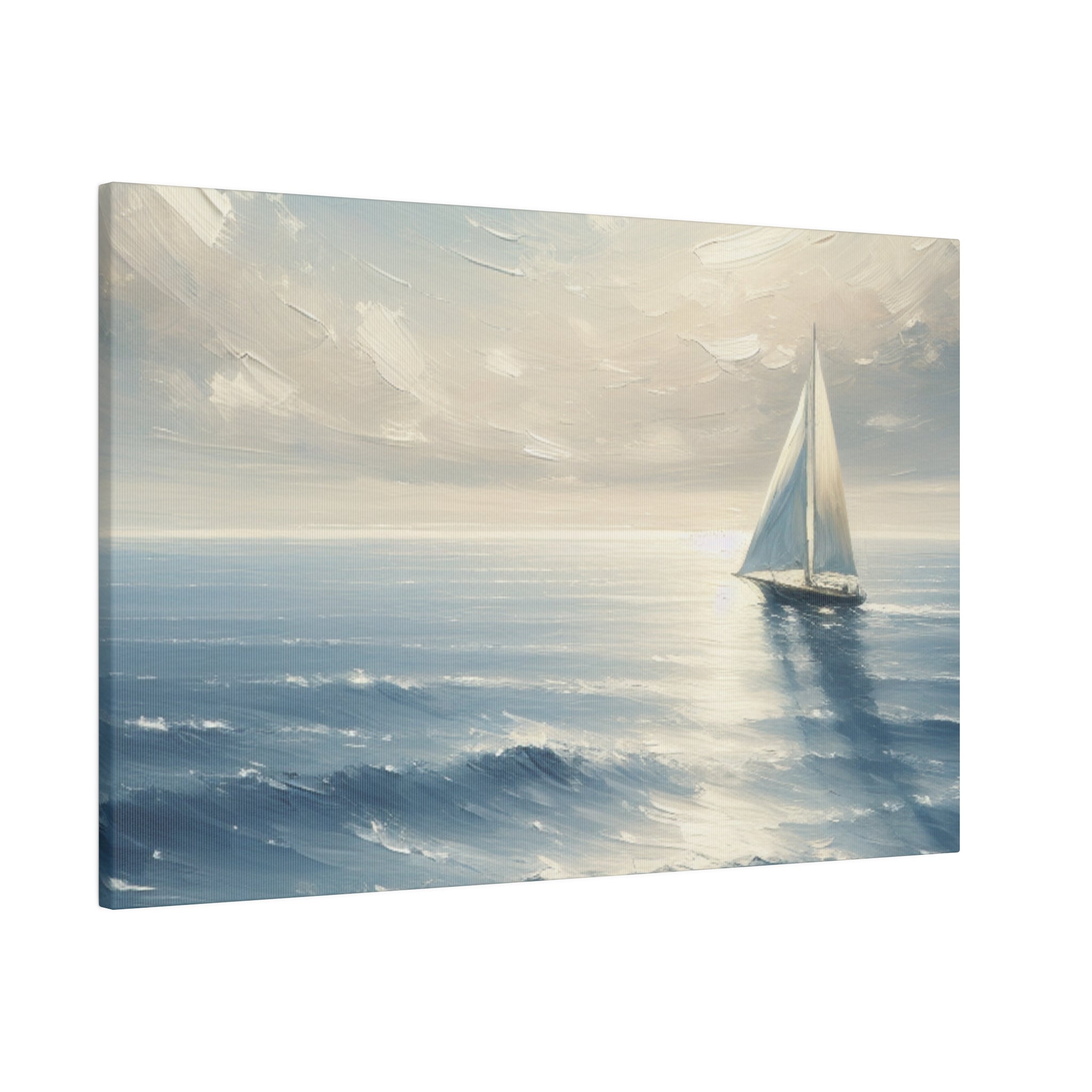 Serenity Sails Sailboat Painting Canvas