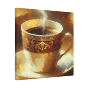 Impressionist Espresso Art Decor Coffee Painting Canvas