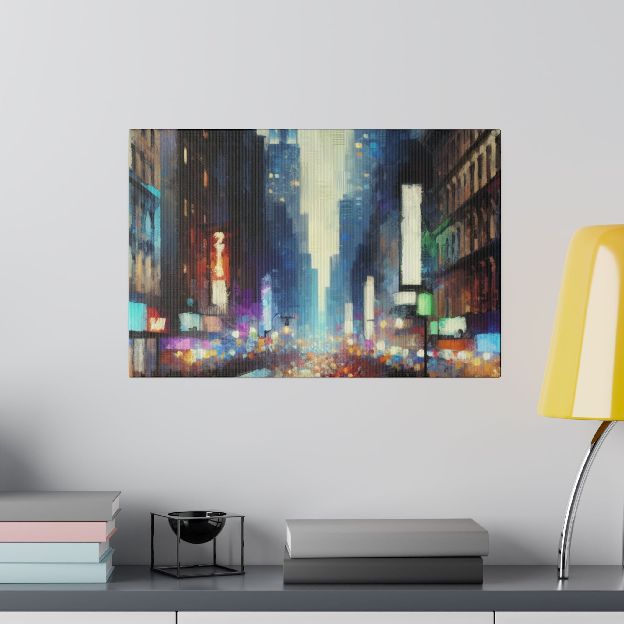 Manhattan Hues Alive New York City Street Painting Canvas