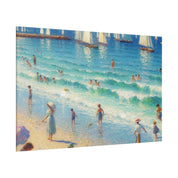 Seaside Nostalgia Beachscape Beach Painting Canvas