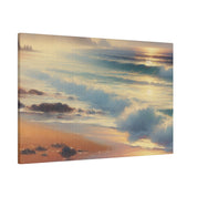 Seaside Symphony Tonalism Beach Painting Canvas