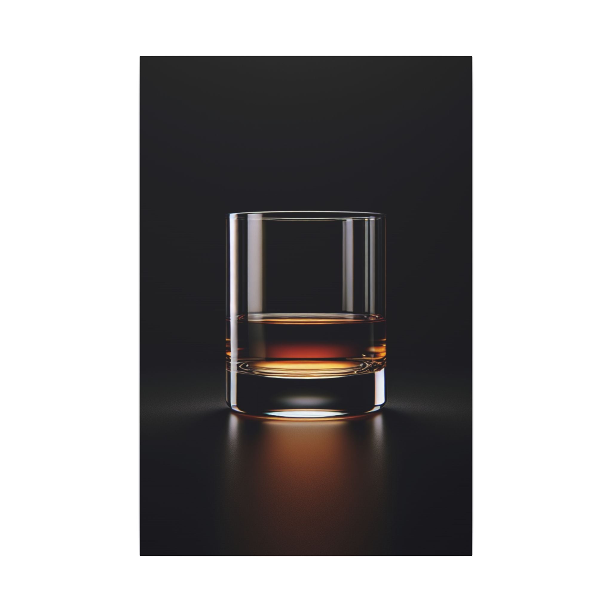 Bourbon Glass Neat Canvas