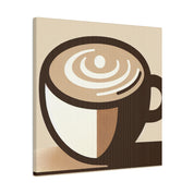 Contemporary Minimalist Brew Impressions Coffee Wall Art Canvas