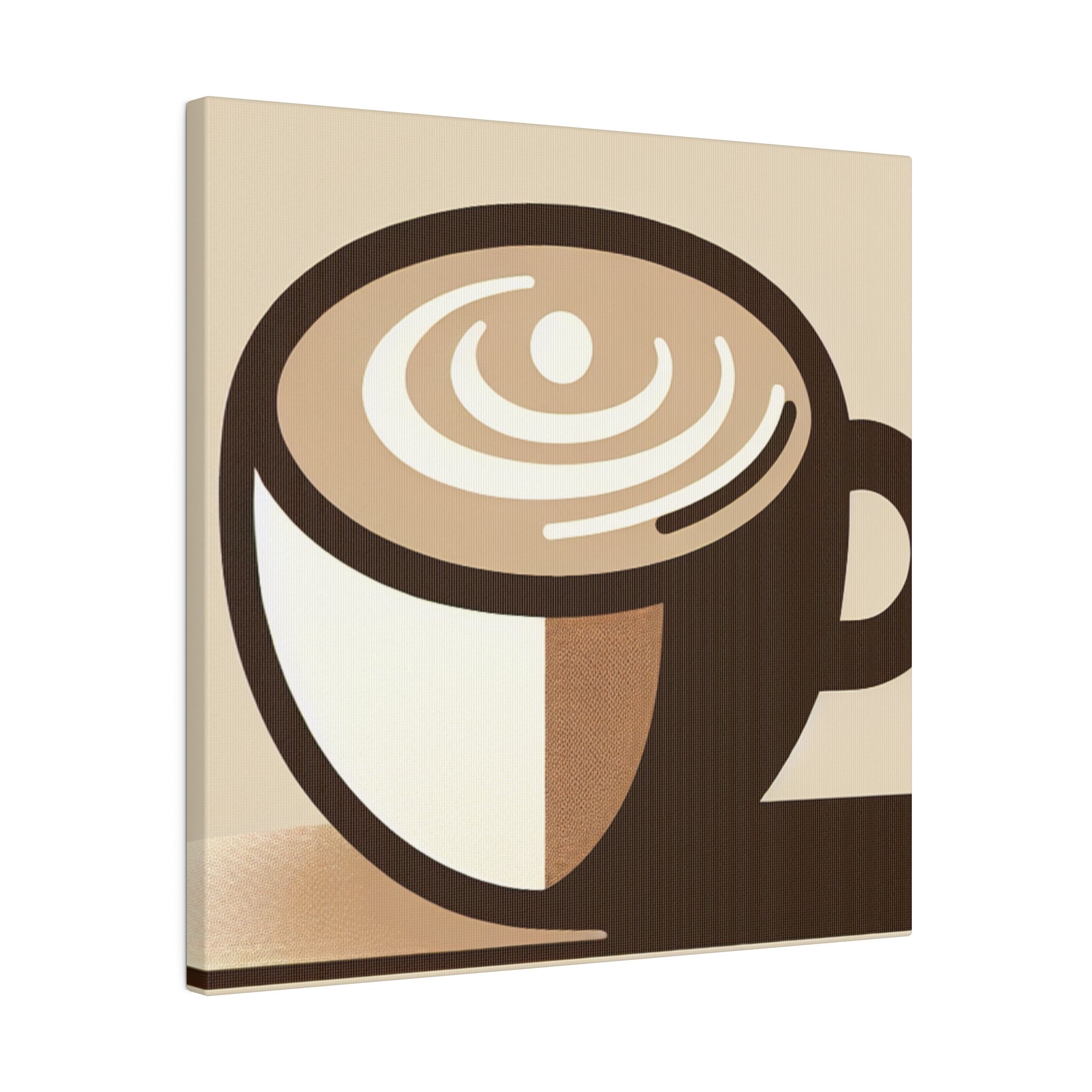 Contemporary Minimalist Brew Impressions Coffee Wall Art Canvas