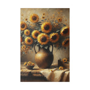 Blossom Memoirs Flowers In Vase Sunflower Painting Canvas