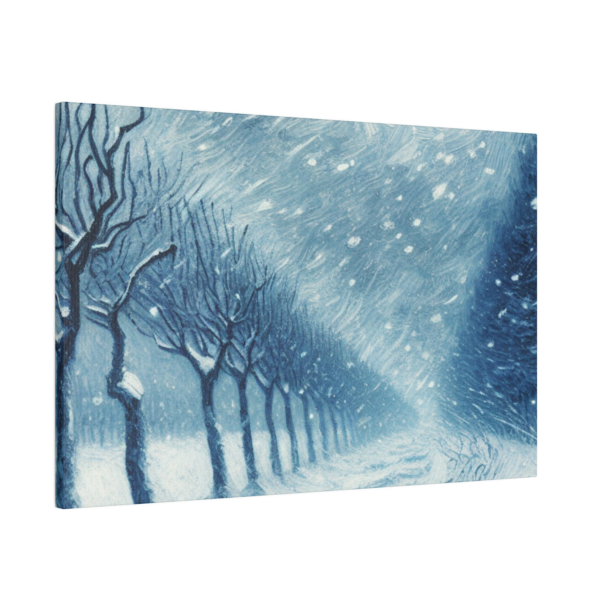 Blizzard Storm Snowscape Winter Painting Canvas