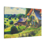 Rustic Homestead Hues Farmhouse Painting Canvas