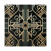 Deco Distinction Elegance Pattern Art Deco Wall Art Canvas