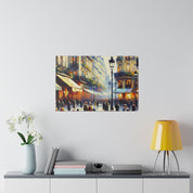 Riviera Reverie Blend French Street Painting Canvas