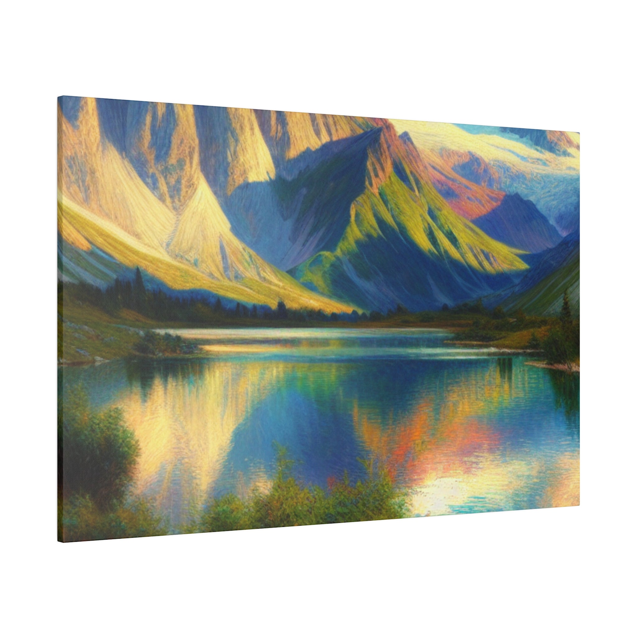 Peak Mountain Symphony Mountain Landscape Painting Canvas