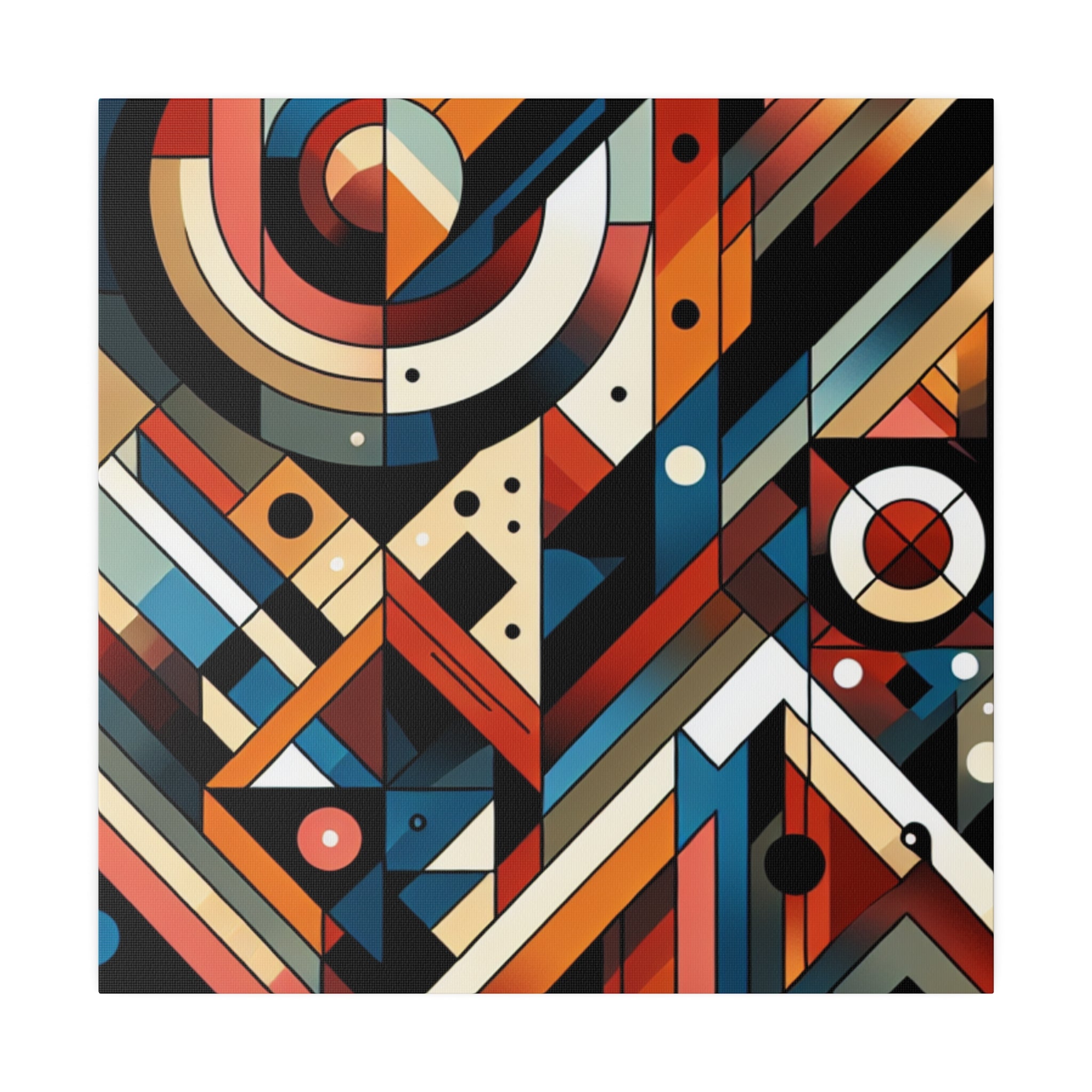 Vibrant Maximalist Symphony Geometric Painting Canvas