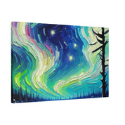 Aurora Frost Brilliance Northern Lights Painting Canvas