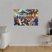 Mocha Swirl Symphony Cafe Artwork Canvas