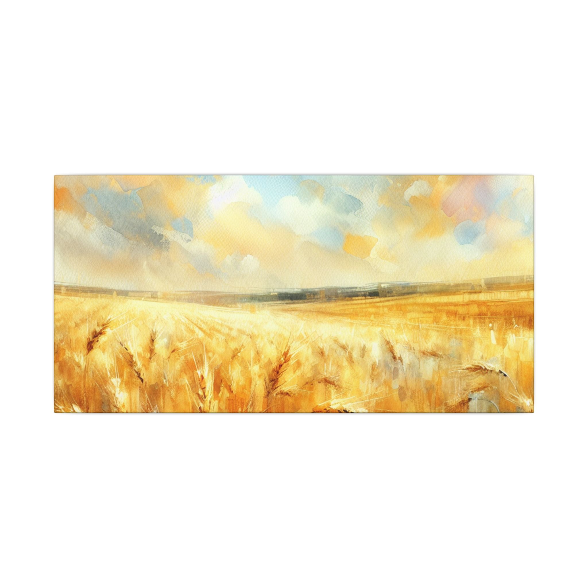 Country Side Golden Field Canvas