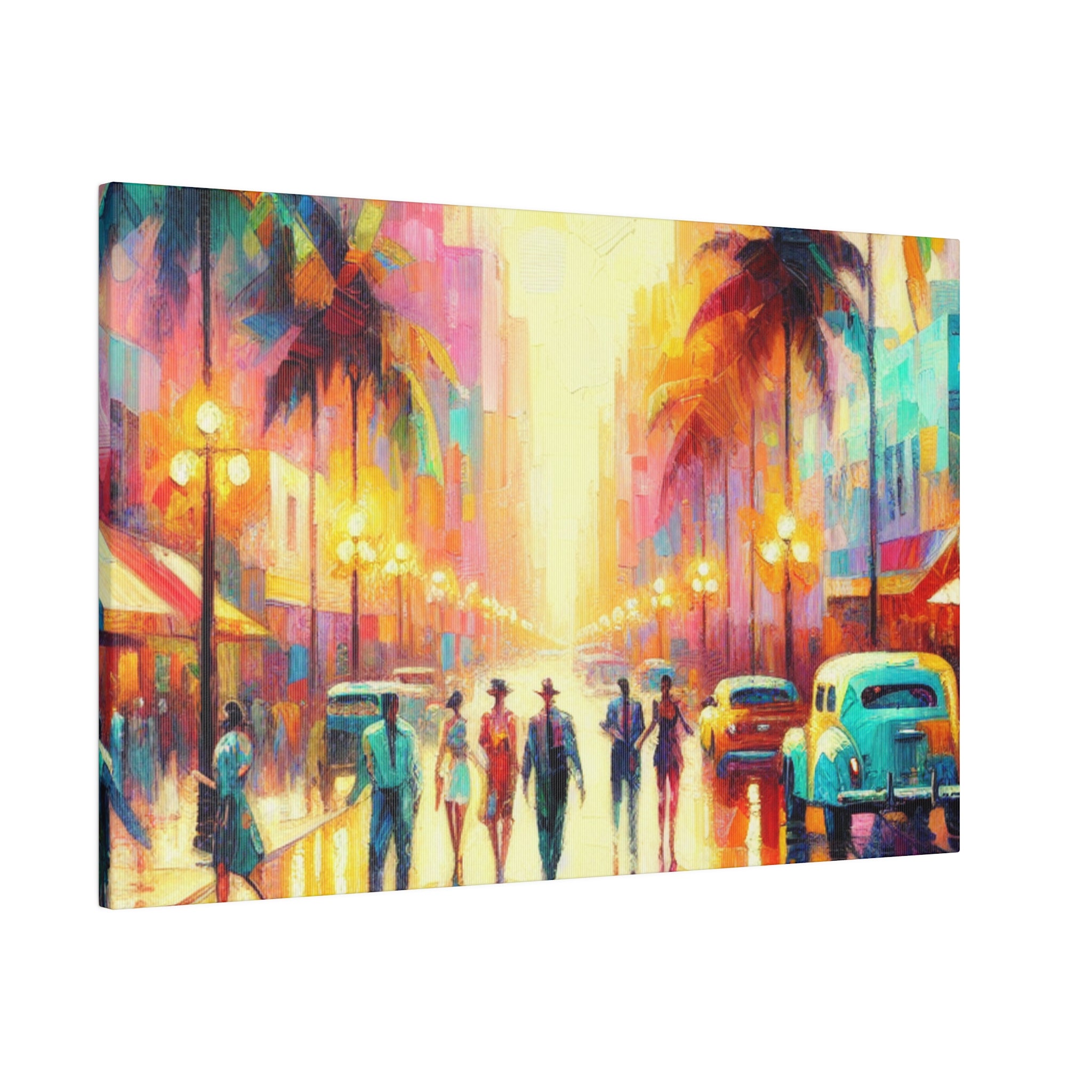 Vivid Miami Mosaic Miami Street Painting Canvas