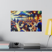 Mocha Swirl Symphony Cafe Artwork Canvas