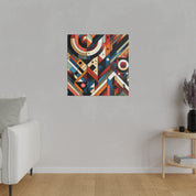 Vibrant Maximalist Symphony Geometric Painting Canvas